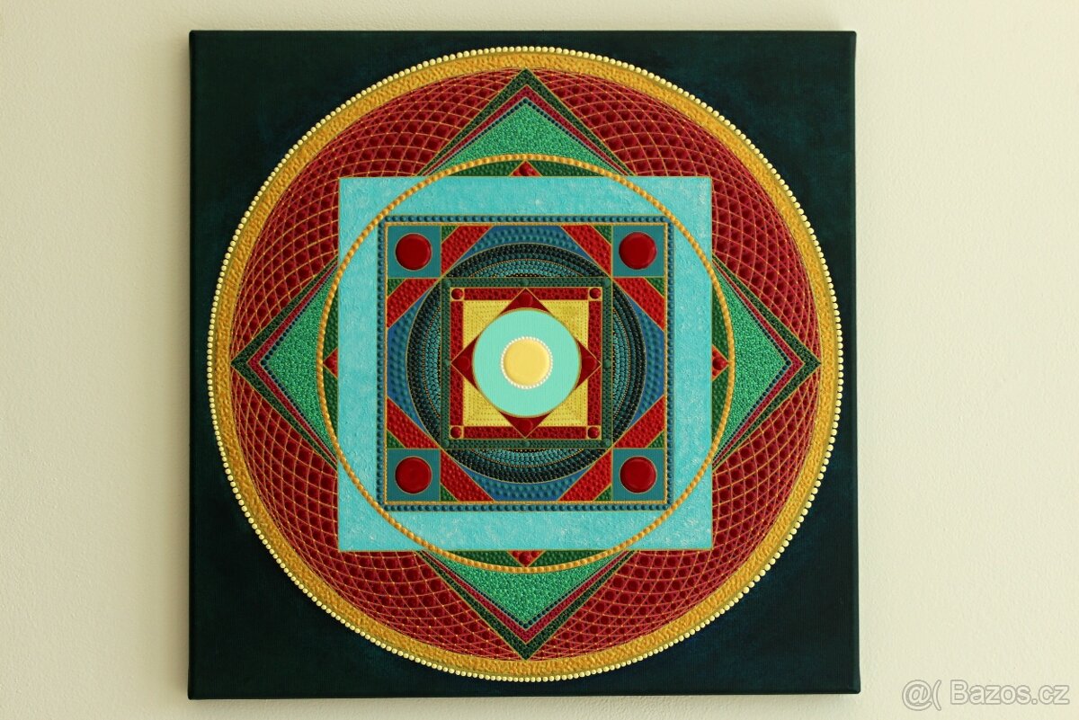 Obraz Mandala 50x50 posvátná geometrie - 2