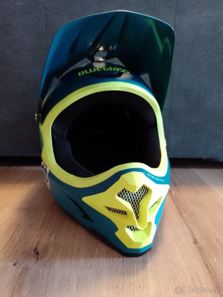 Integrální helma Bluegrass INTOX modrožlutá matná S - 2