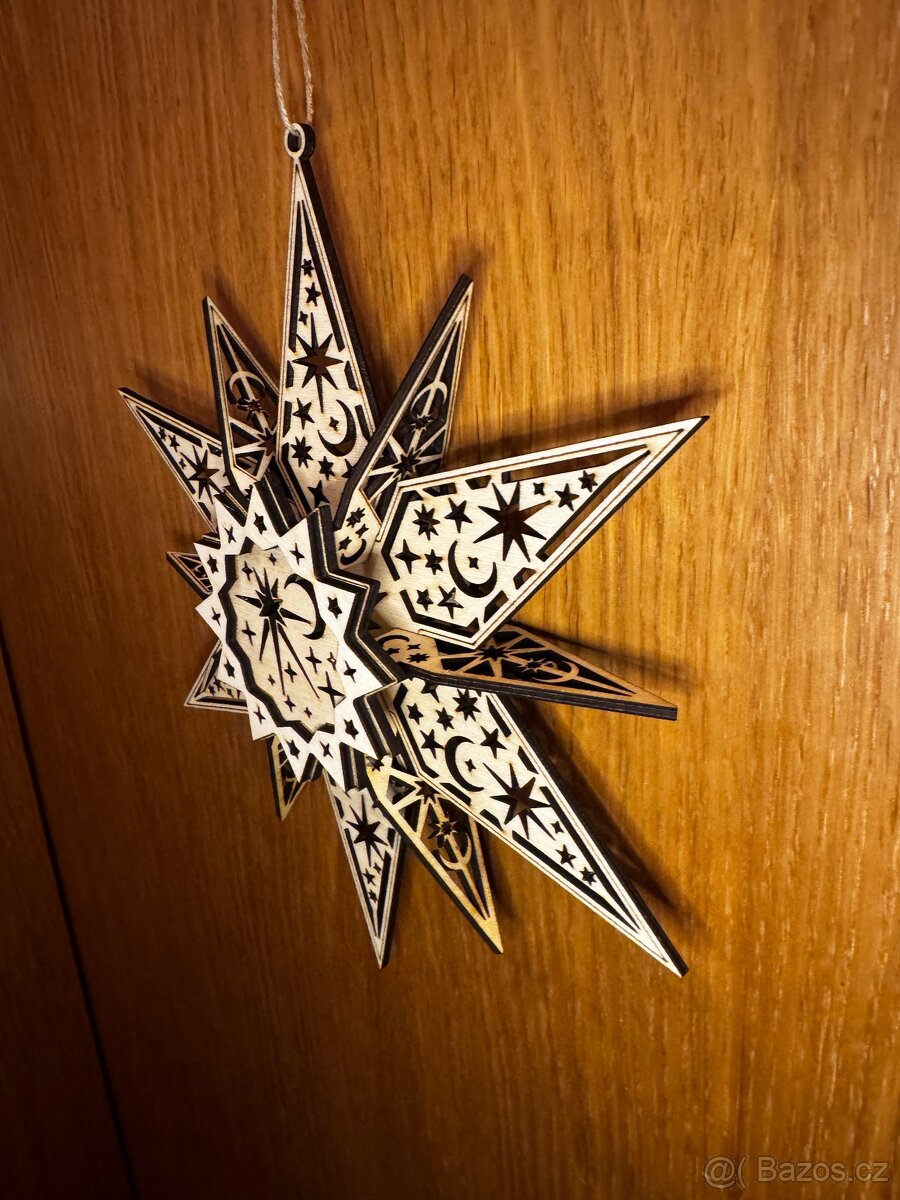Vánoční dekorace -Hvězda - 2