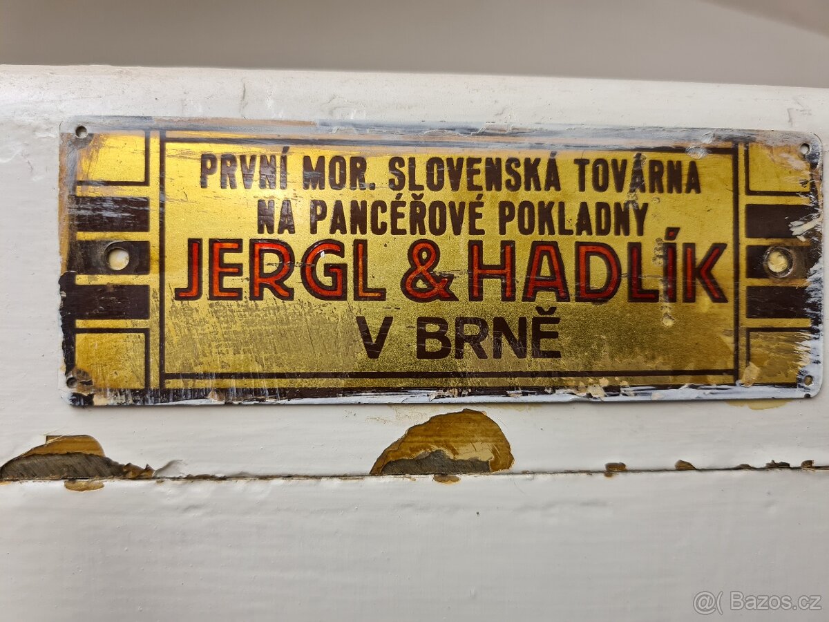 Prodám starožitný trezor bankovní trezor funkční č.3 - 2