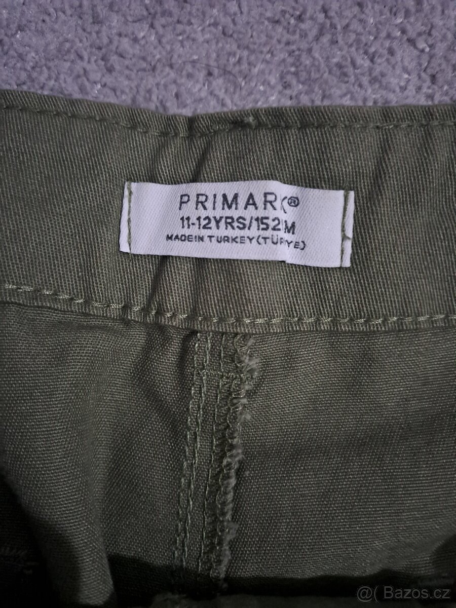 Khaki kalhoty s kapsami vel. 146/152 - 2