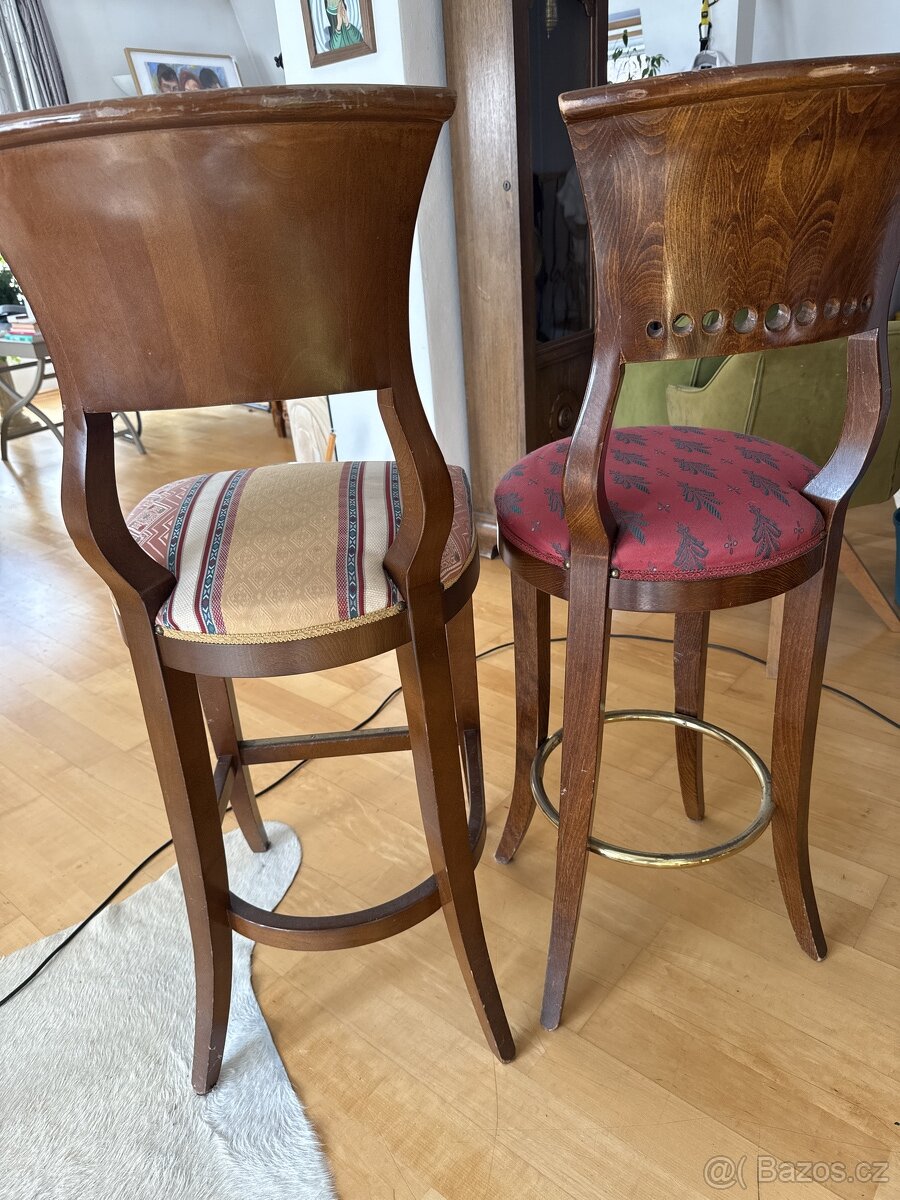 Secesni barove zidle masiv - 2