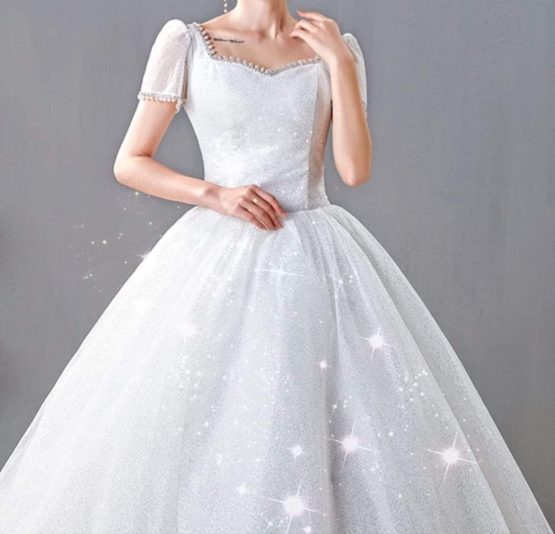 NOVÉ TŘPYTIVÉ svatební šaty do TANEČNÍCH - 2