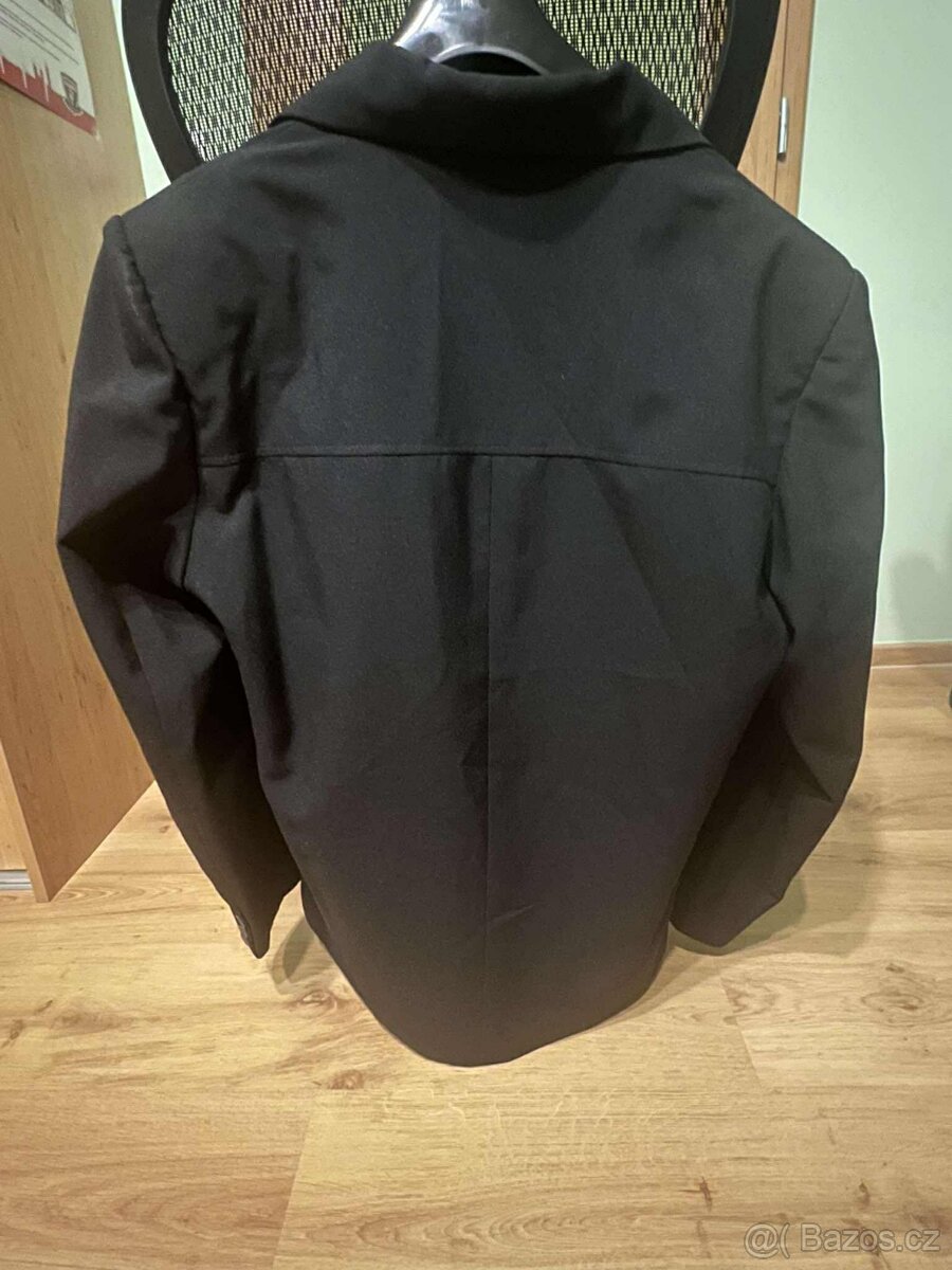 Pánské společenské sako Szelli – klasický střih, černé - 2