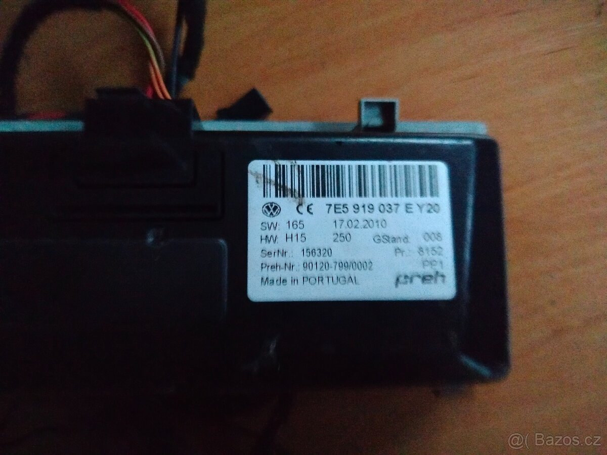 VW T5 GP ovládání Webasto 7E5 919 037 E - 2