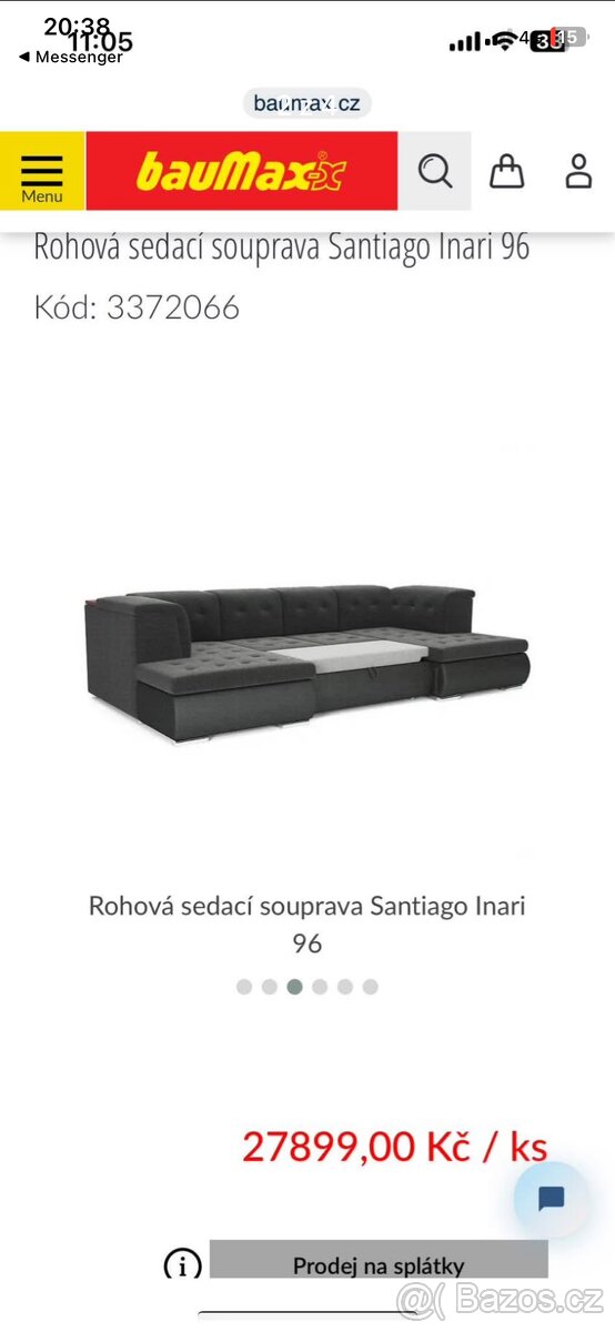 Sedací souprava do U - 2