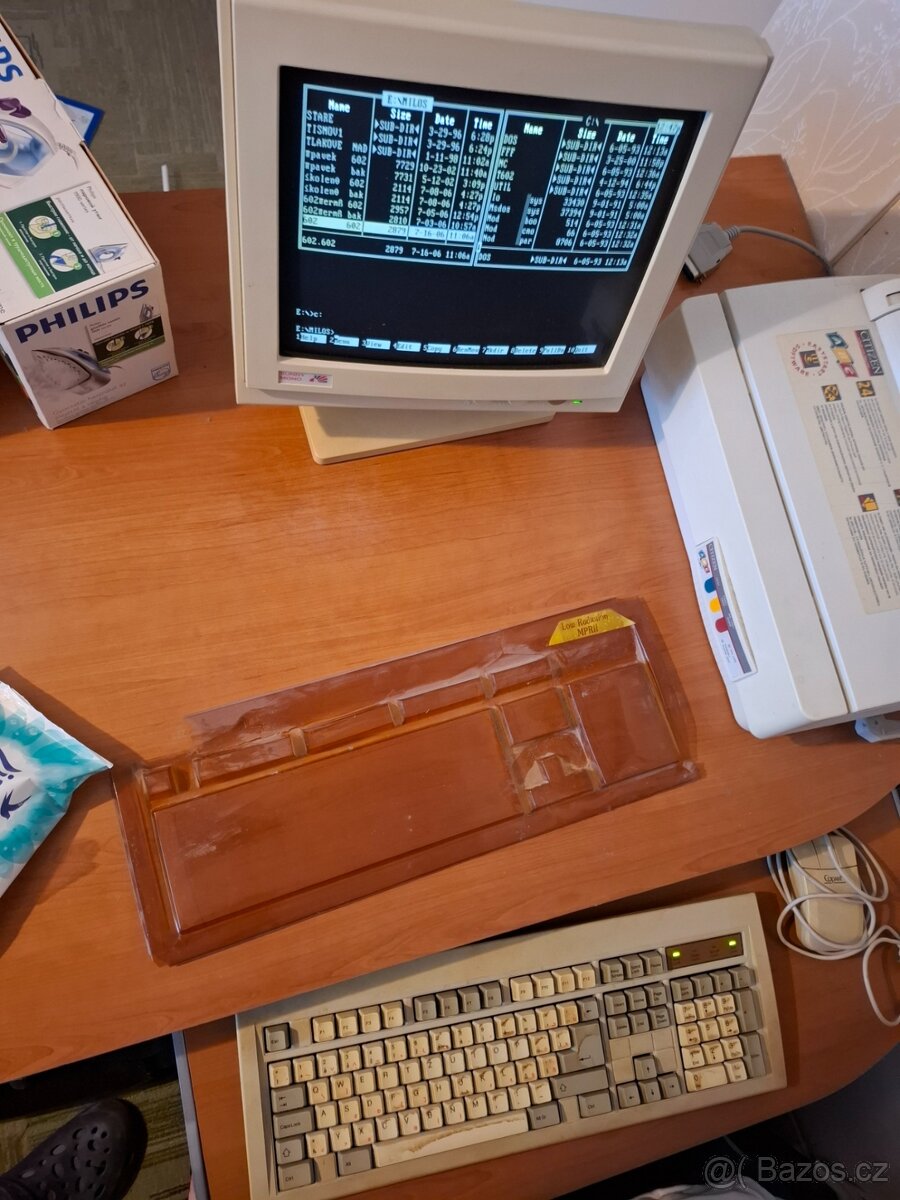 Retro sestava PC 286(25MHz) +monitor,klávesnice,myš,tiskárna - 2