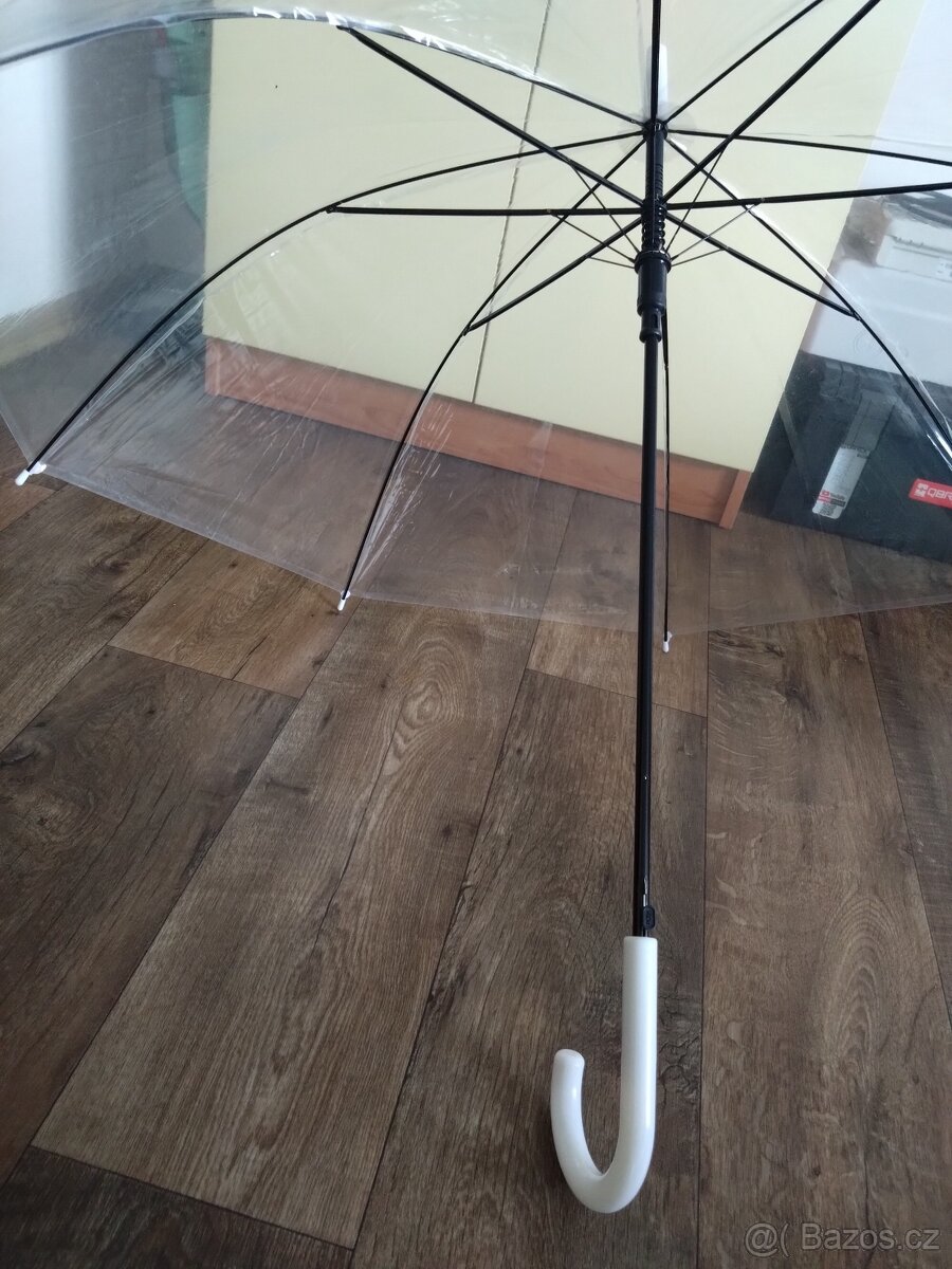Průhledný / svatební deštník - 2