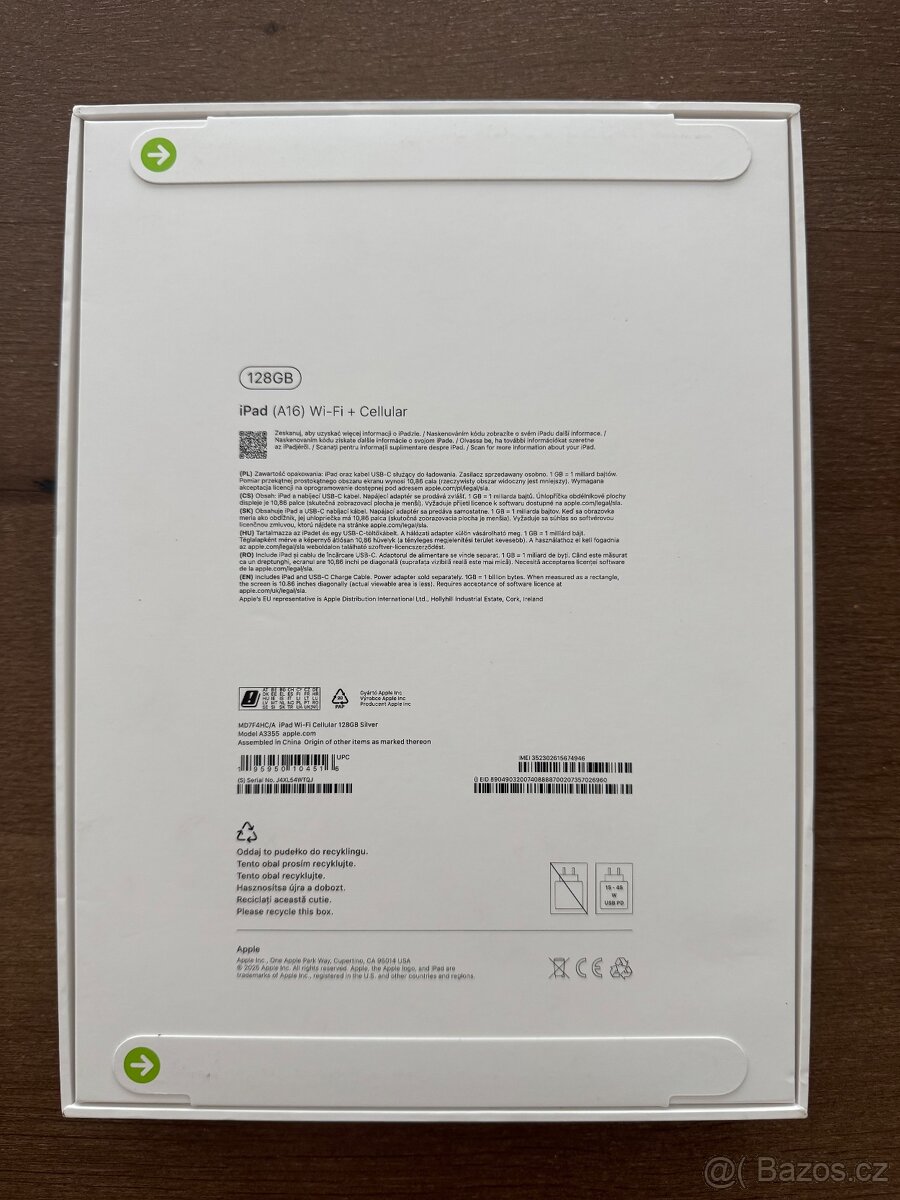 Apple iPad 11" 128GB Cellular Stříbrná 2025 - 2