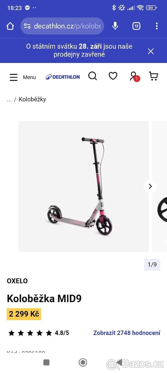Koloběžka MID9 - 2