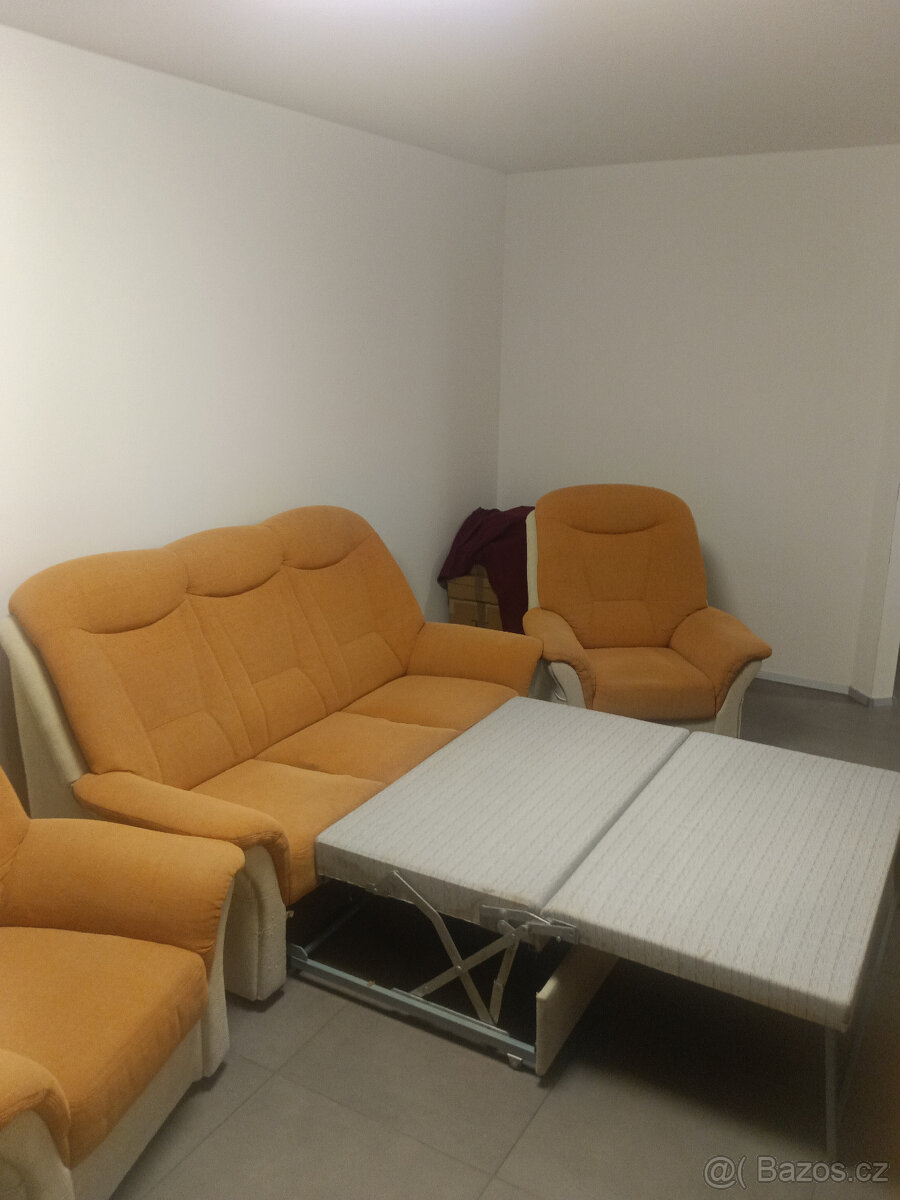 Gauč rozkladači a 2 křesla - 2