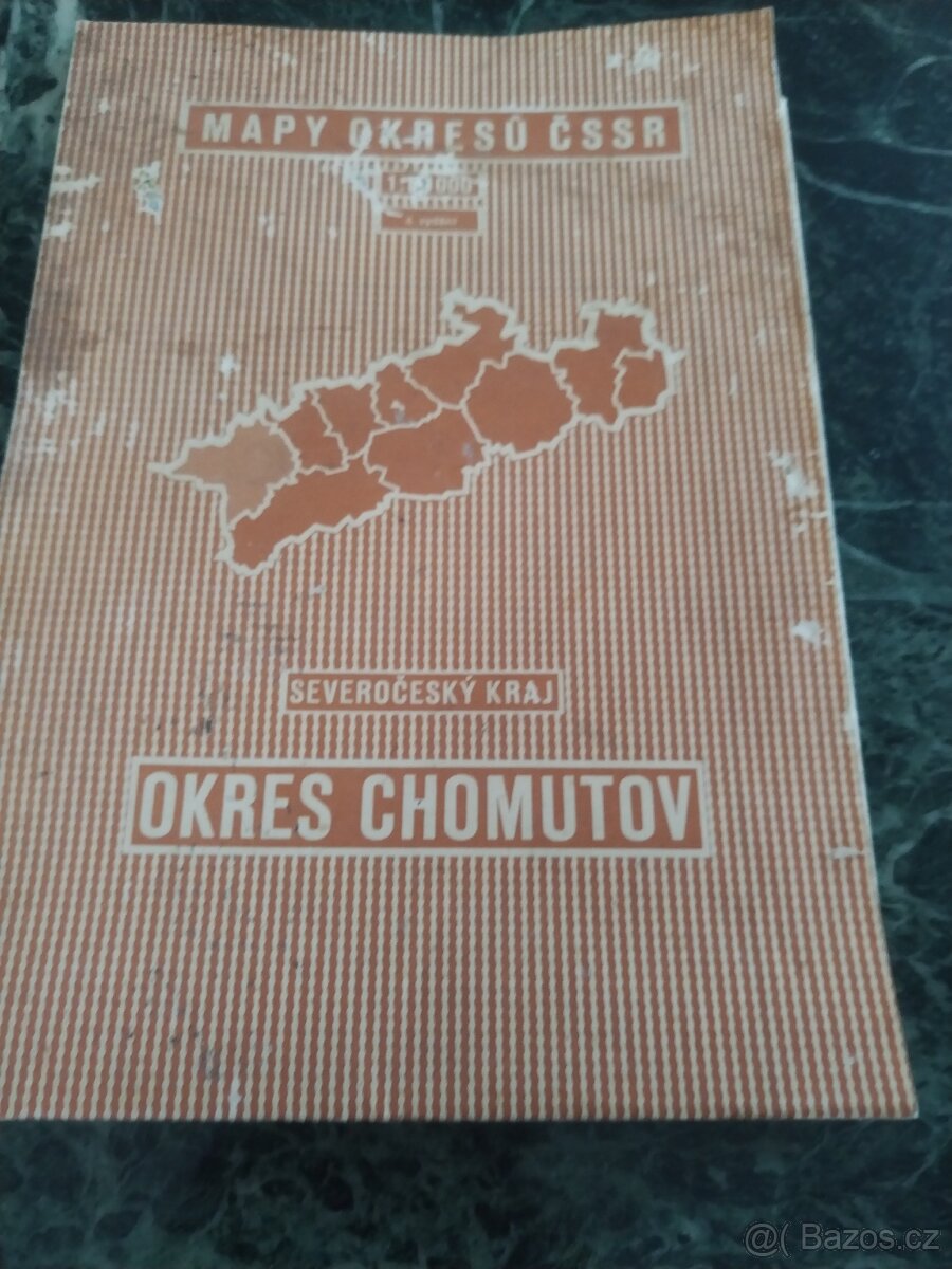 Mapa okresu Chomutov - 2