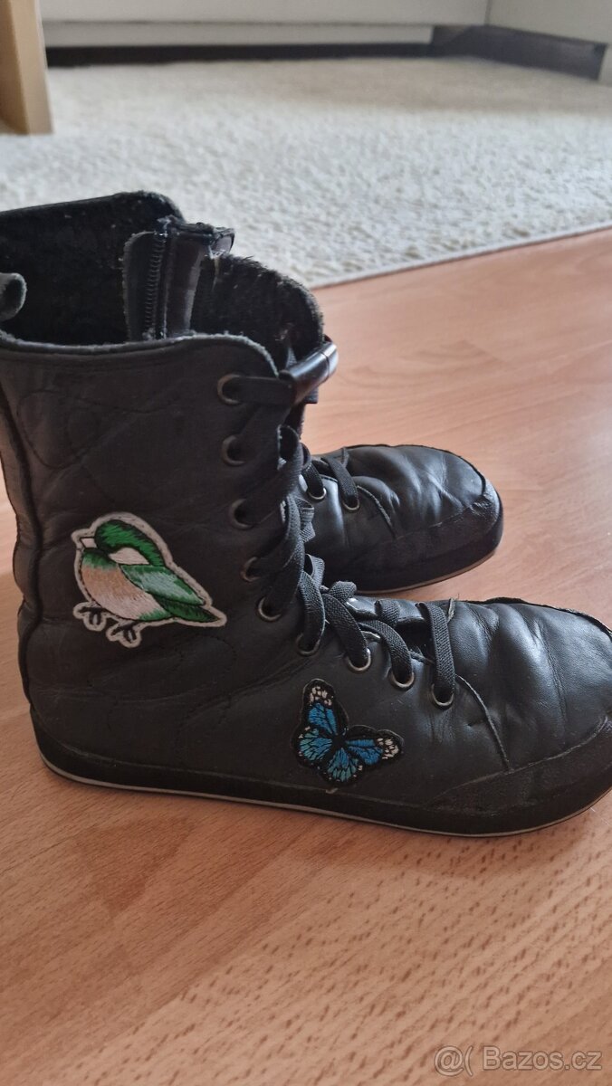 Barefoot zimní boty (šité na míru). Zn. Kaku, rozměr 22,8 x - 2