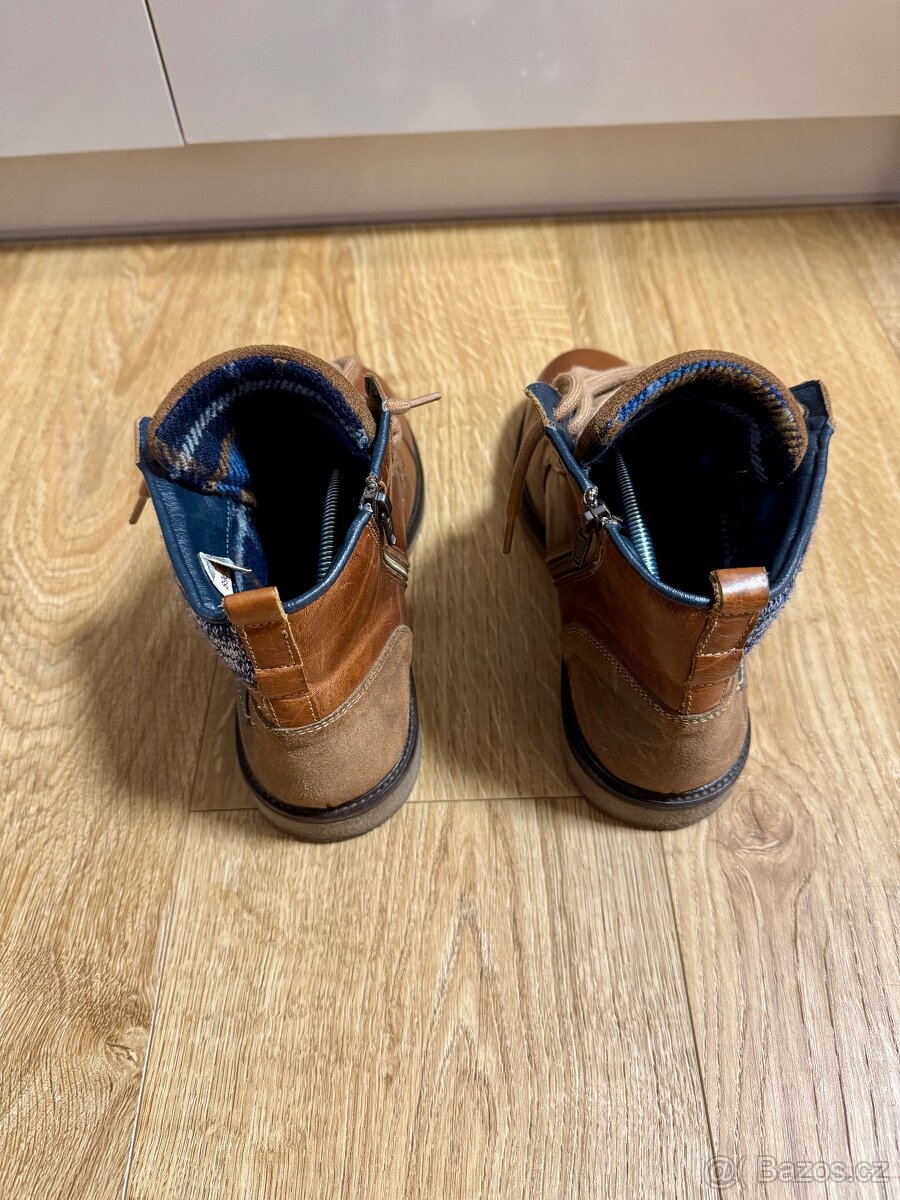 Zimní panské kožené boty vel.42 - 2