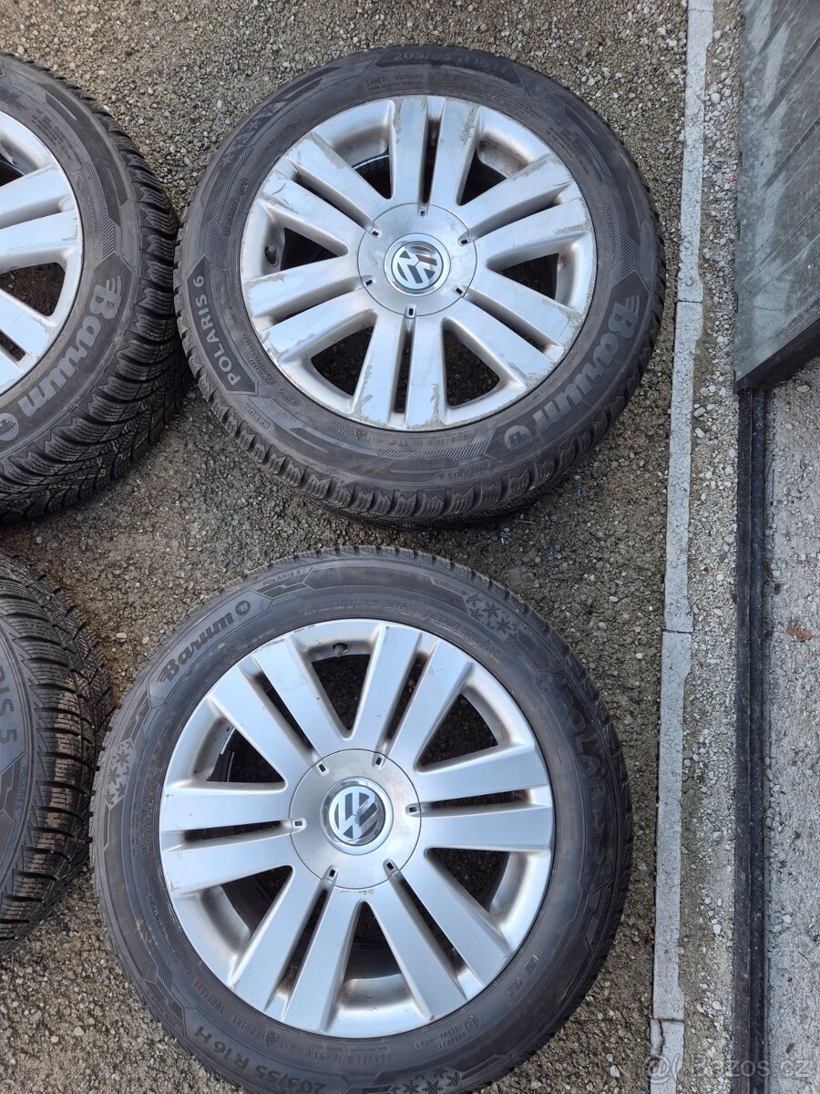 Zimní Alu Sada 5x112R16,Barum Polaris 205/55R16 - 2
