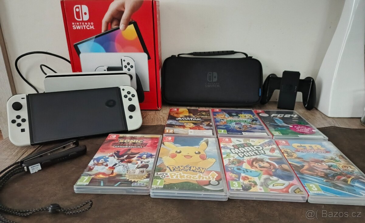 Nintendo switch OLED - PLNĚ FUNKČNÍ, TOP STAV - 2