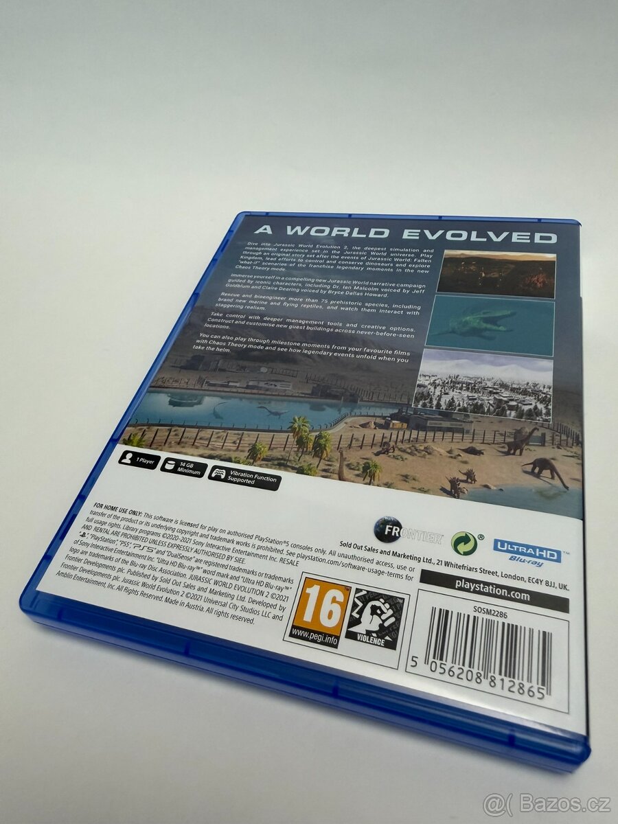 Jurassic World Evolution 2 – PS5, výborný stav, komplet - 2