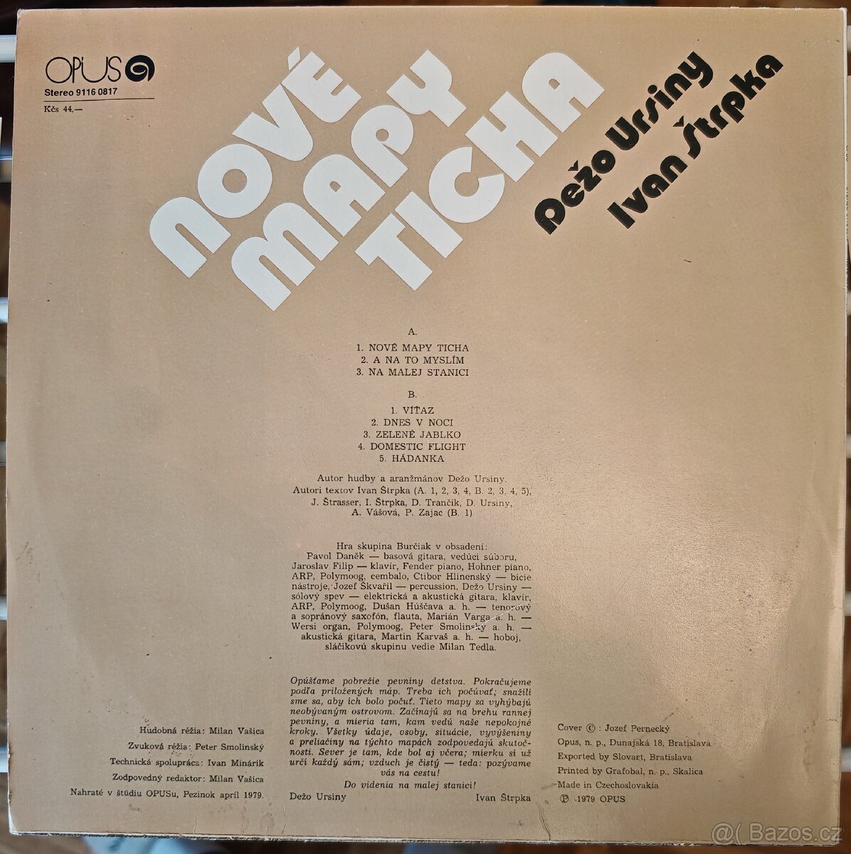 LP Nové mapy ticha Dežo Ursiny Ivan Štrpka - 2
