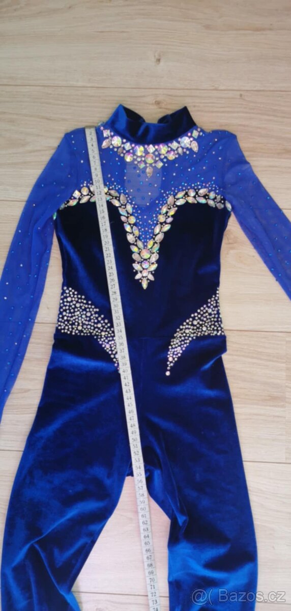 Sametový gymnastický overal 134 - 2