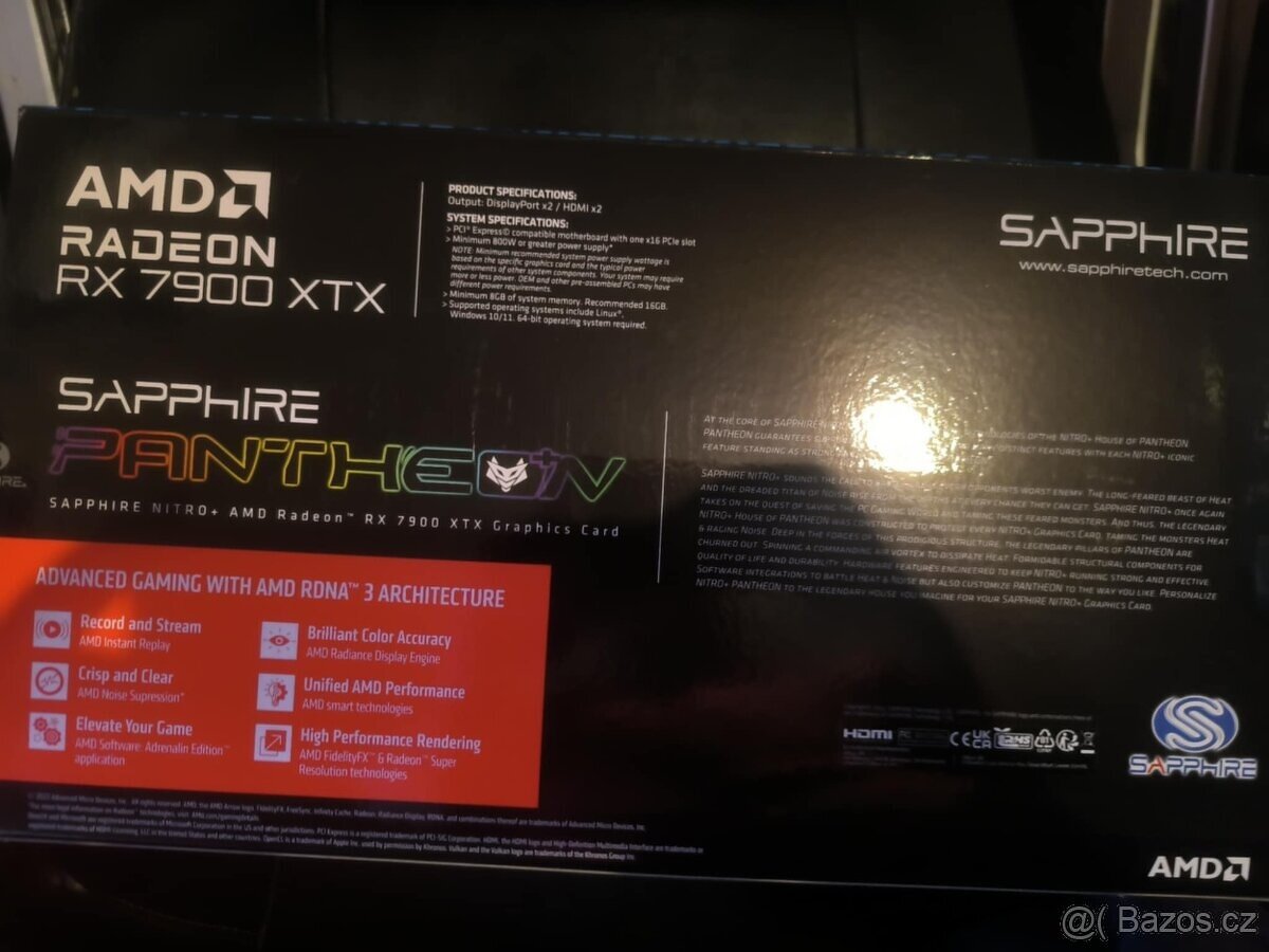 🔥 SAPPHIRE NITRO+ AMD Radeon RX 7900 XTX Vapor‑X 24G - [3.1 - 2