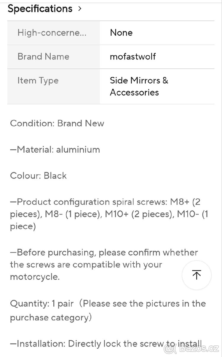 Zrcátka na motorku - 2