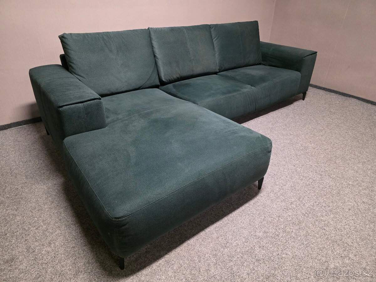 Zelená rohová sedačka GABRIELA - 2