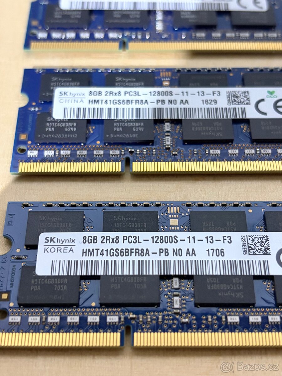 Prodám komponenty z PC / 32 GB DDR3 / 2 TB HDD - 2