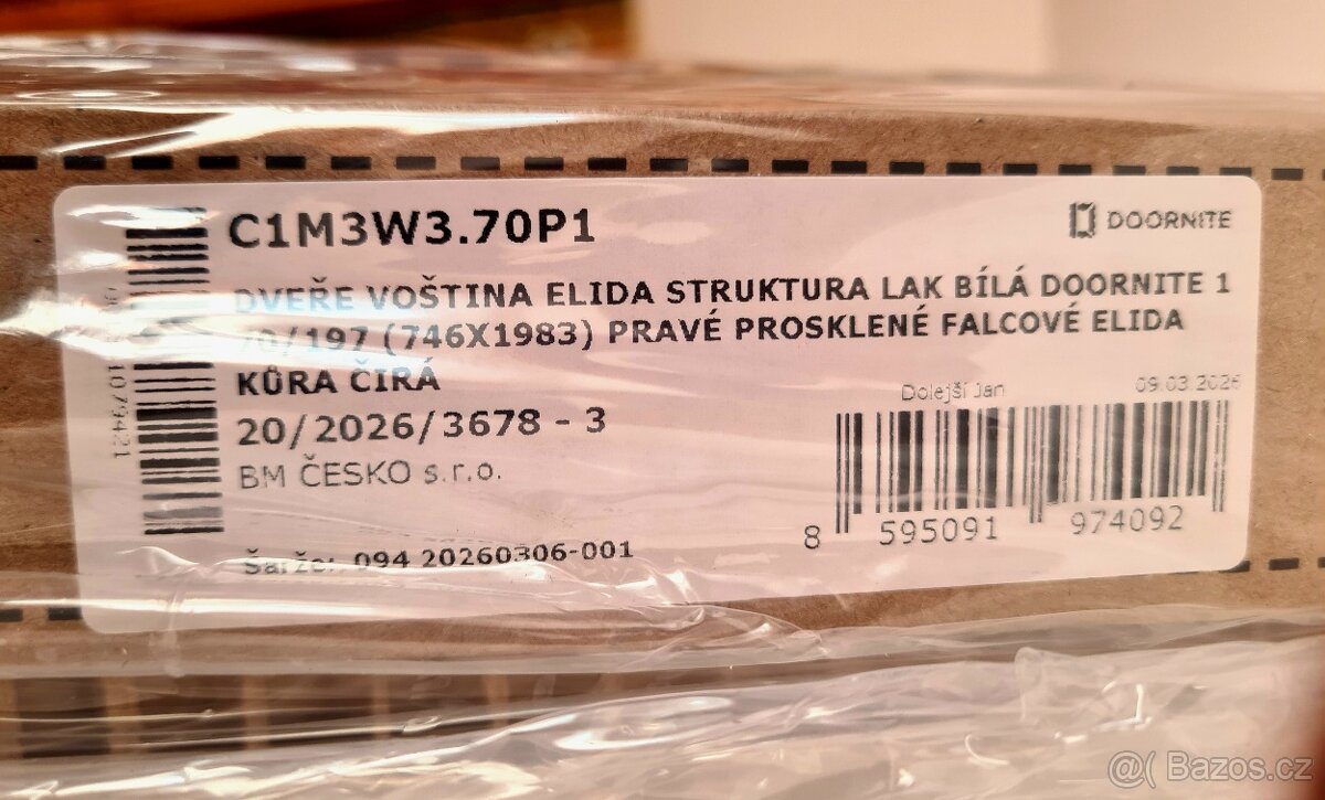 NOVĚ dveře Elida 70 pravé - 2