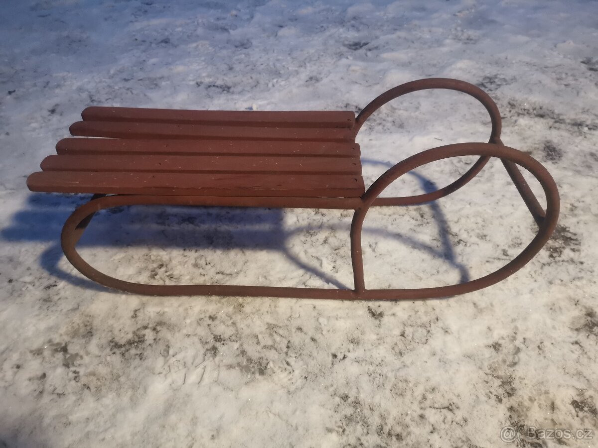 Retro sáně - starožitné - 2
