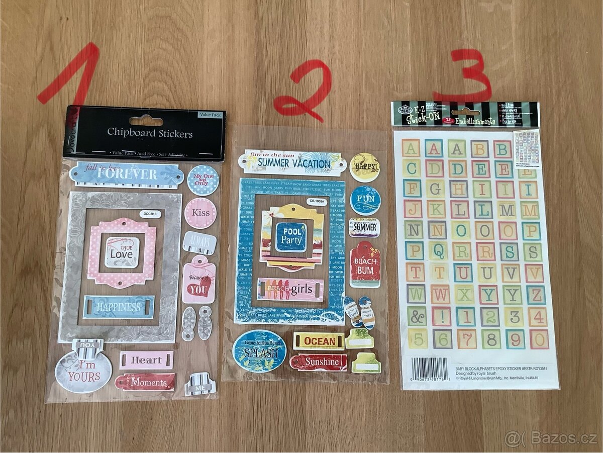 Nálepky 3, Craft, scrapbook - 2