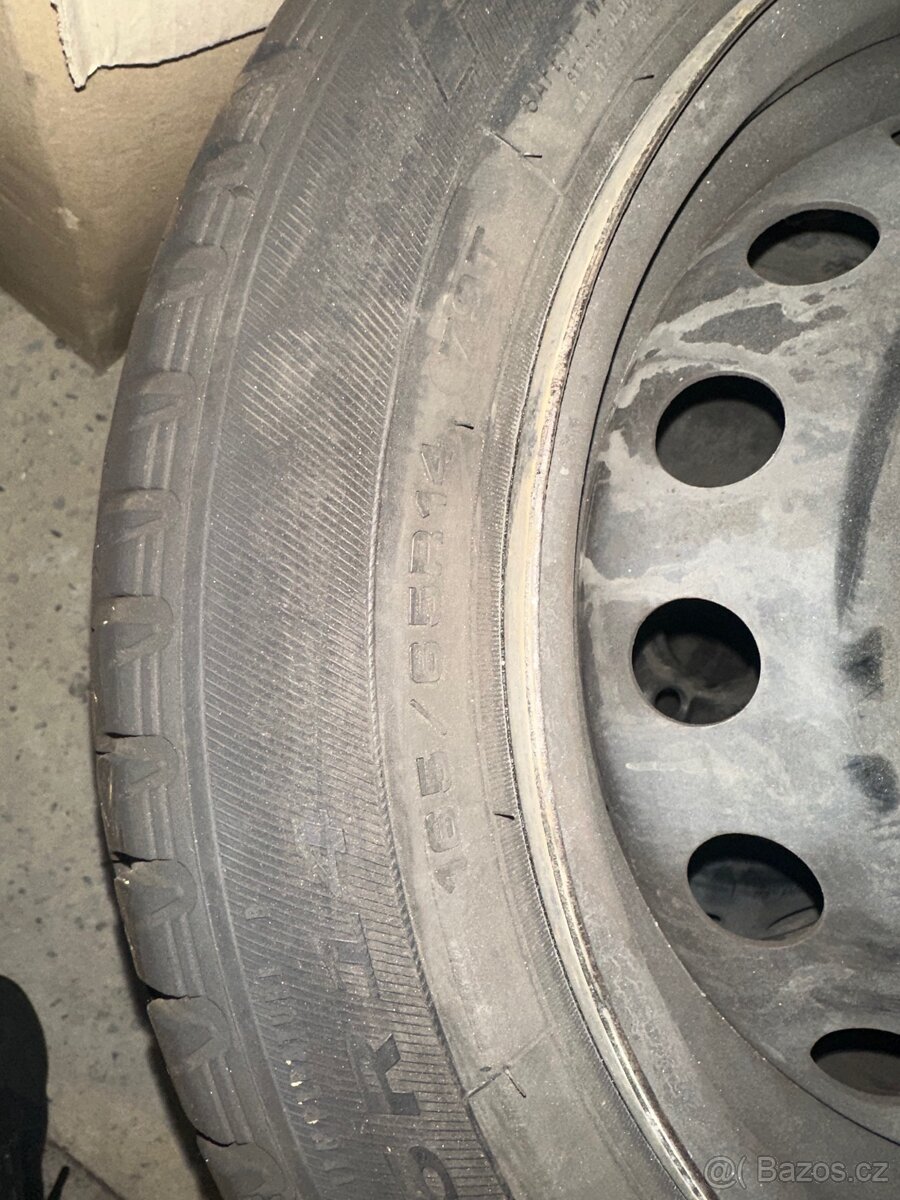 Disky 5.5Jx14 ET36 4x100 pneu 165/65 R14 Debica Passio letní - 2