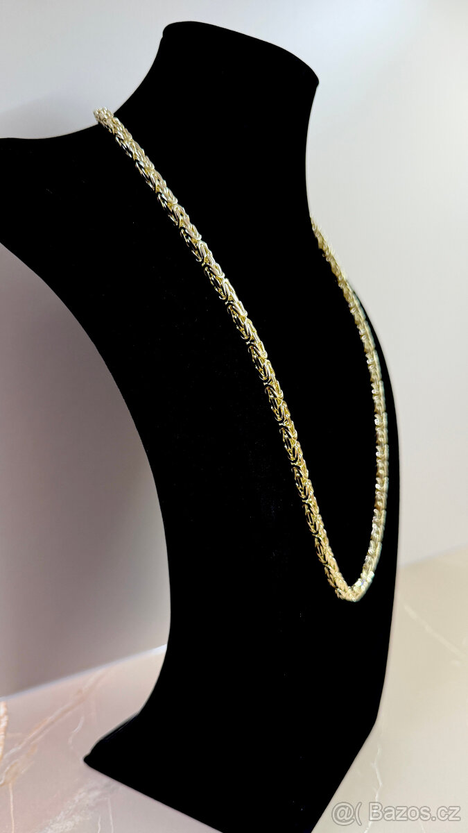 zlatý řetízek kralovsky vzor 14k 585/1000 105,33g - 2