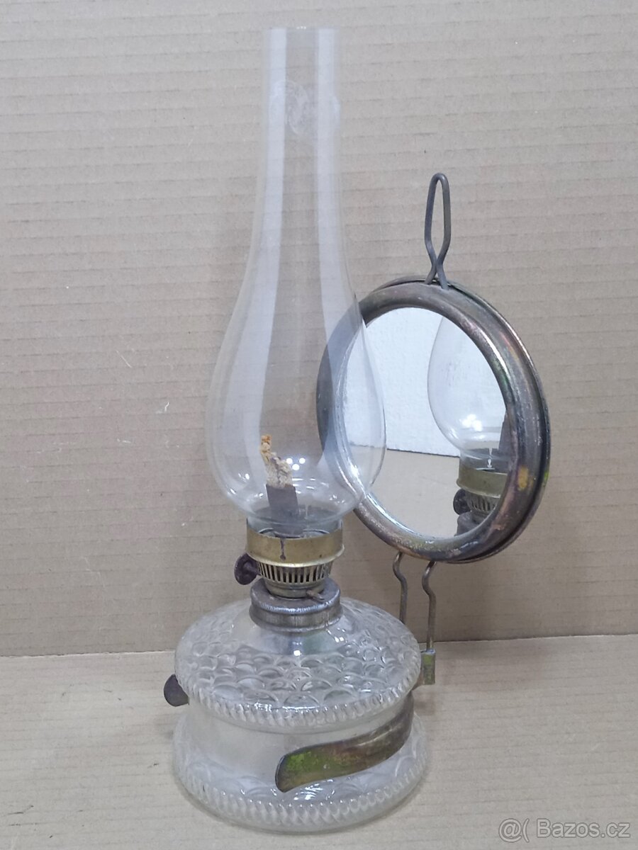 Retro stolní petrolejová lampa - ČSSR - 2