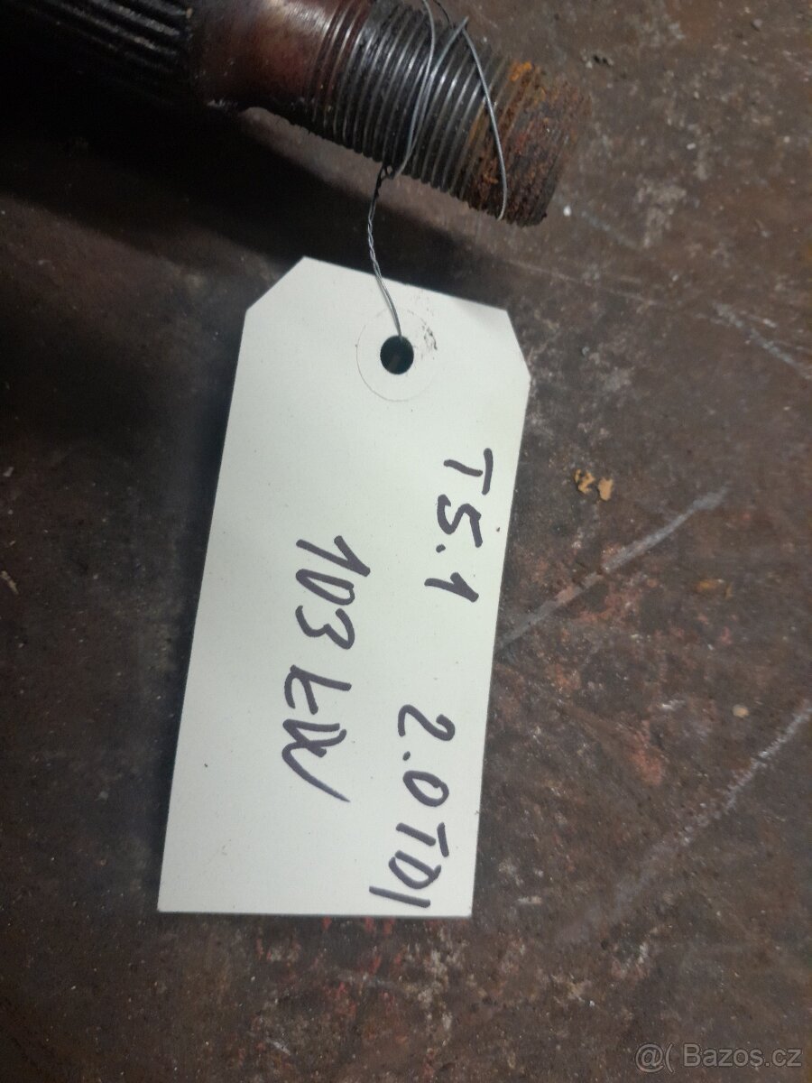 VW T5.1 poloosy zadní syncro 7E0 501 201 A - 2