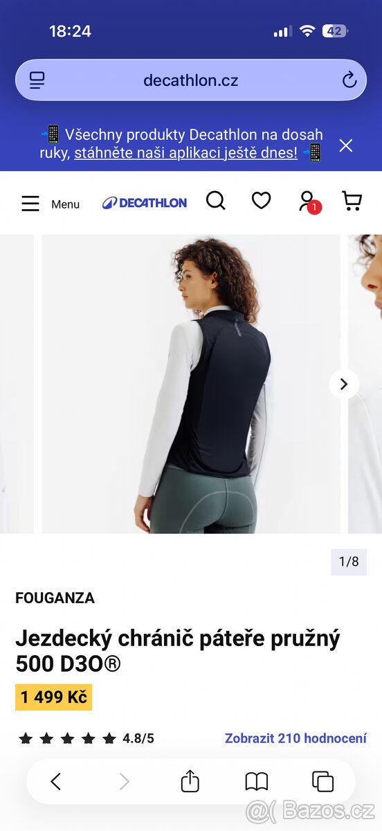 jezdecký chránič páteře Fourganza - 2