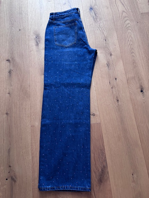 Džíny Cali s flitry - NOVÉ, vel. 30/32 - 2