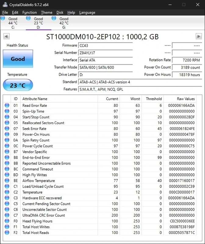 Seagate 1TB HDD 3.5" - 2