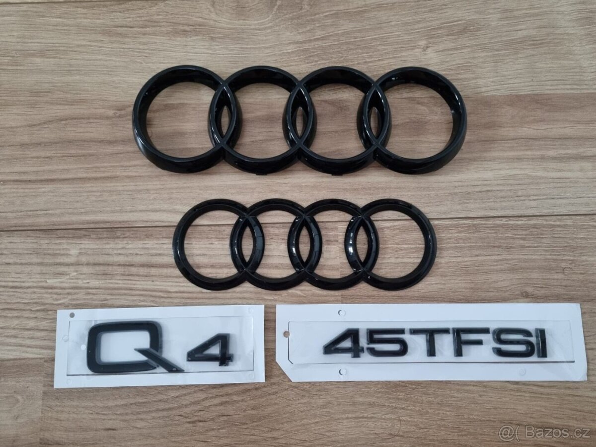 AUDI chromove znaky loga AUDI kruhy - 2