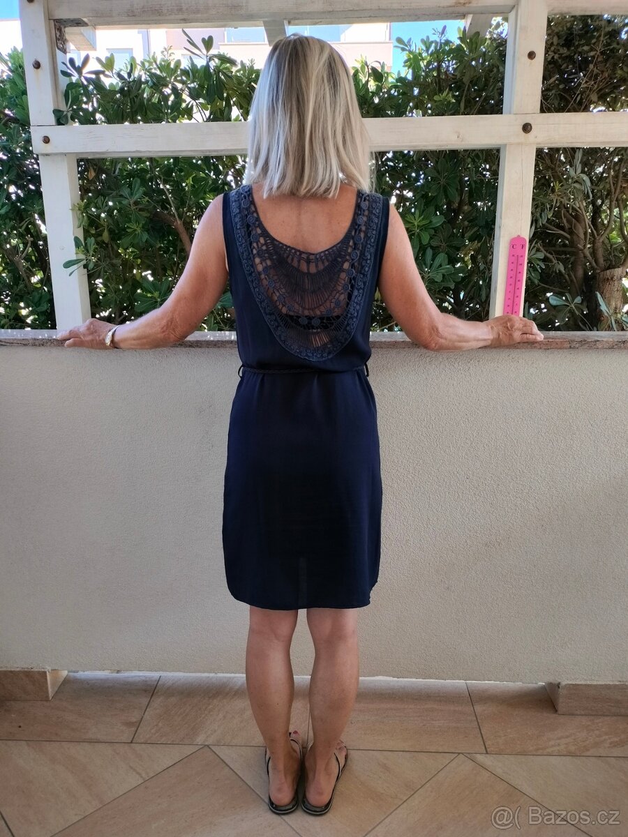 Letní šaty tmavomodré - 2