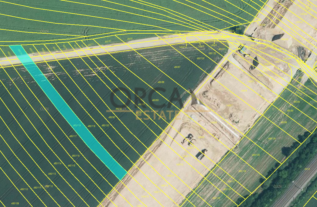 prodej pole, 1857 m2 - 2