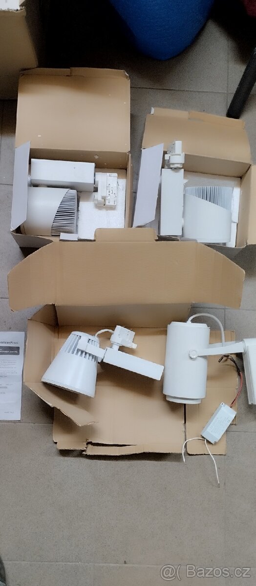 4x bílý lištový led reflektor světlo - 2