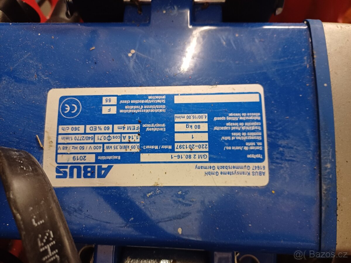 Elektrický kladkostroj jeřáb Abus - 2