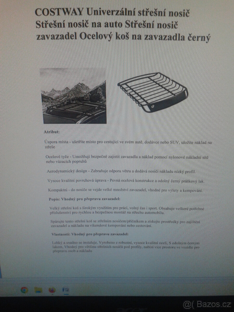 Příčníky na auto a zahrádka - 2