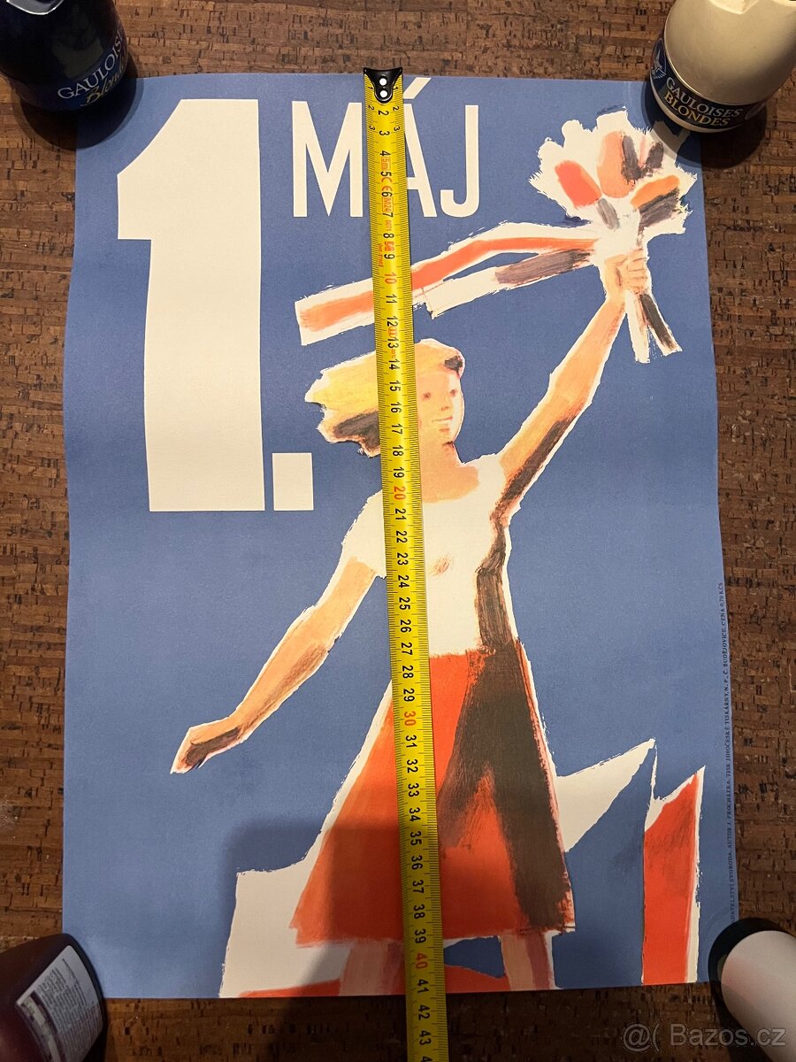 Starý plakát 1. máj ČSSR - 2