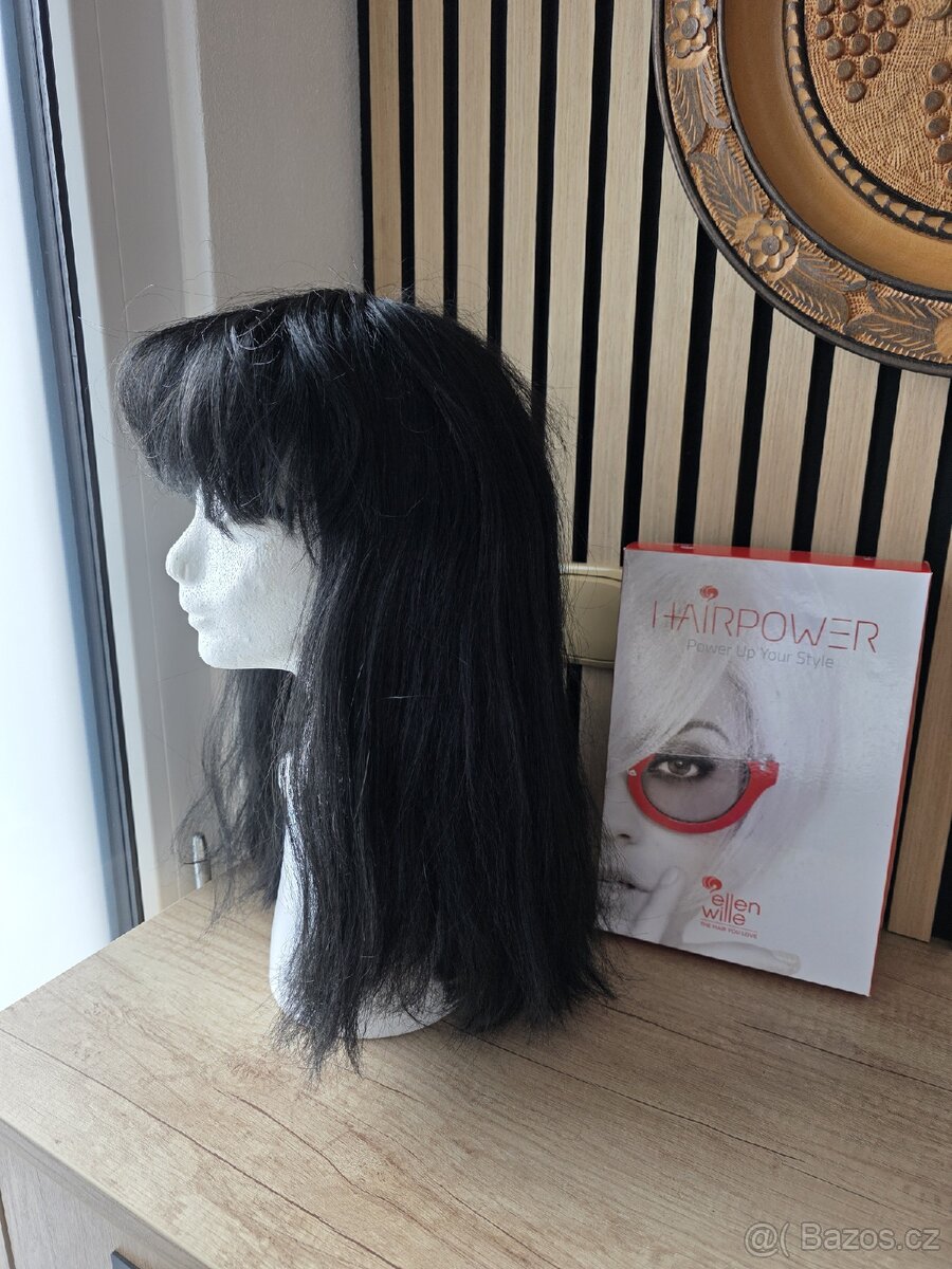 Černá značková paruka - 2