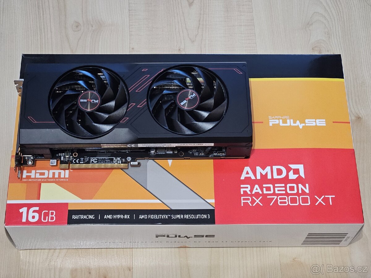 Sapphire Radeon RX 7800 XT 16GB Pulse - 2 roky záruka - 2