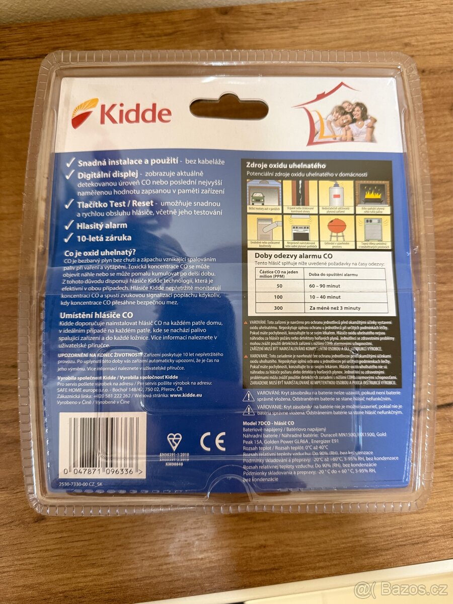 Kidde 7DCO Hlásič CO - 2