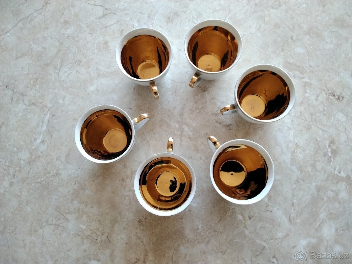 PRODÁM ZLACENÉ HRNEČKY NA MOKKA - 2