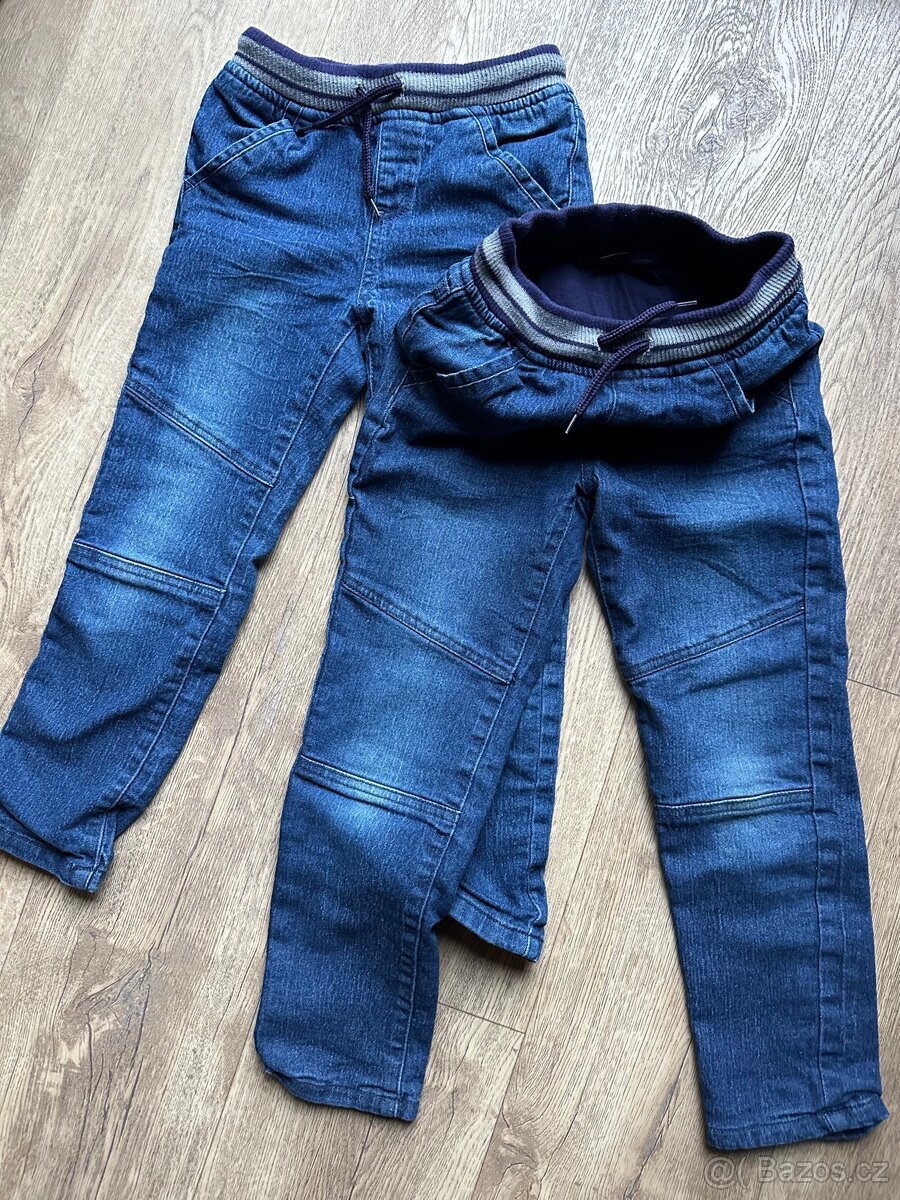 Chlapecké džíny s podšívkou velikost 116 - 2