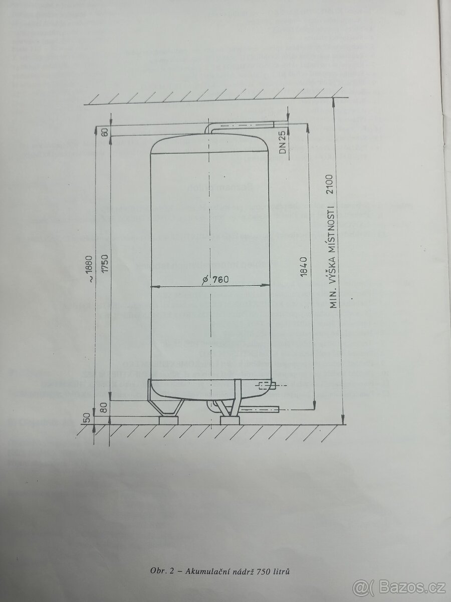 Akumulační nádrže 750l - 2